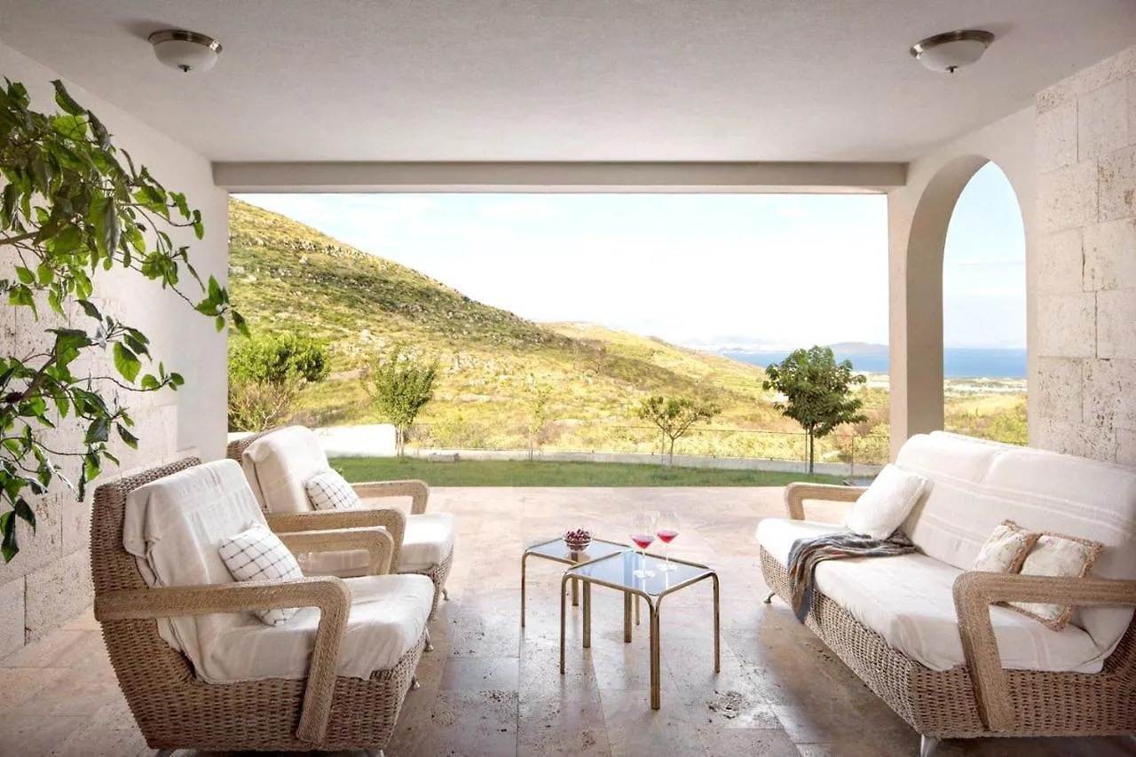 Panoramic Villa Prgomet: Sea View Retreat with Private Pool Plano