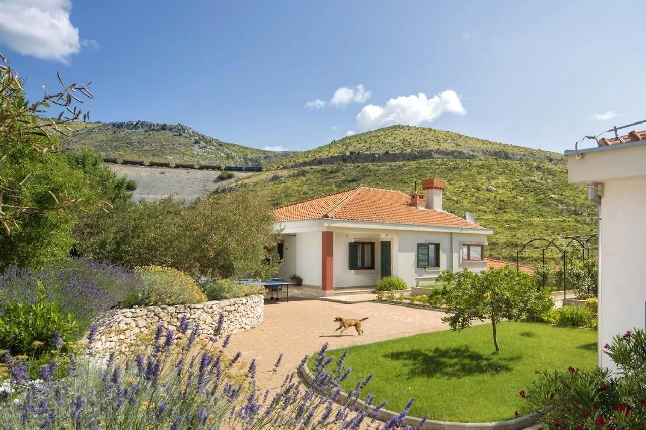 Panoramic Villa Prgomet: Sea View Retreat with Private Pool Plano
