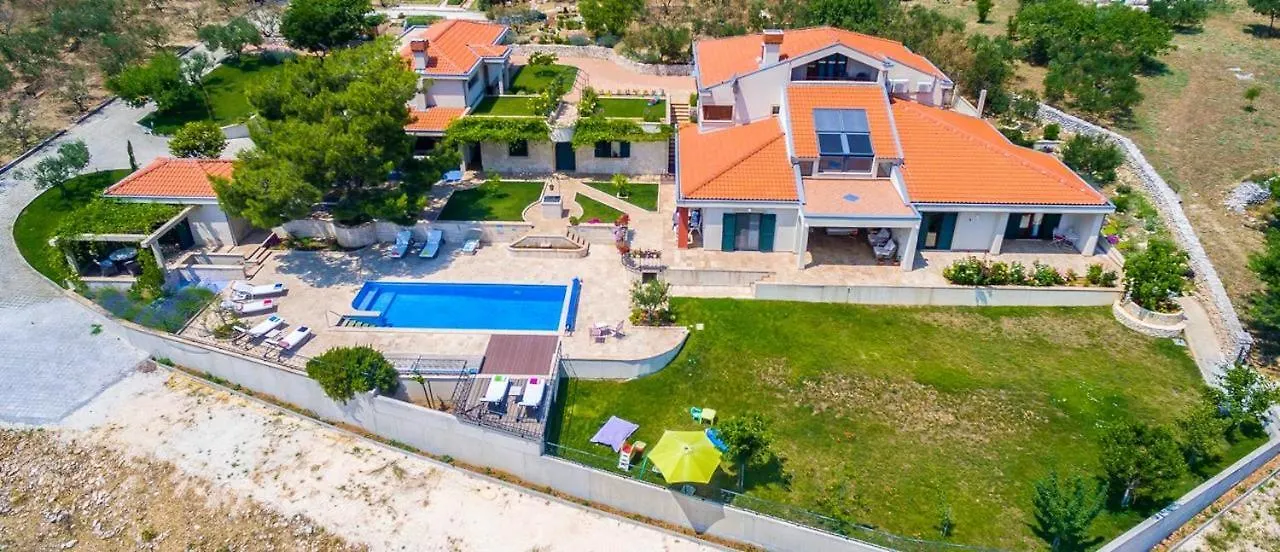 Panoramic Villa Prgomet: Sea View Retreat with Private Pool Plano