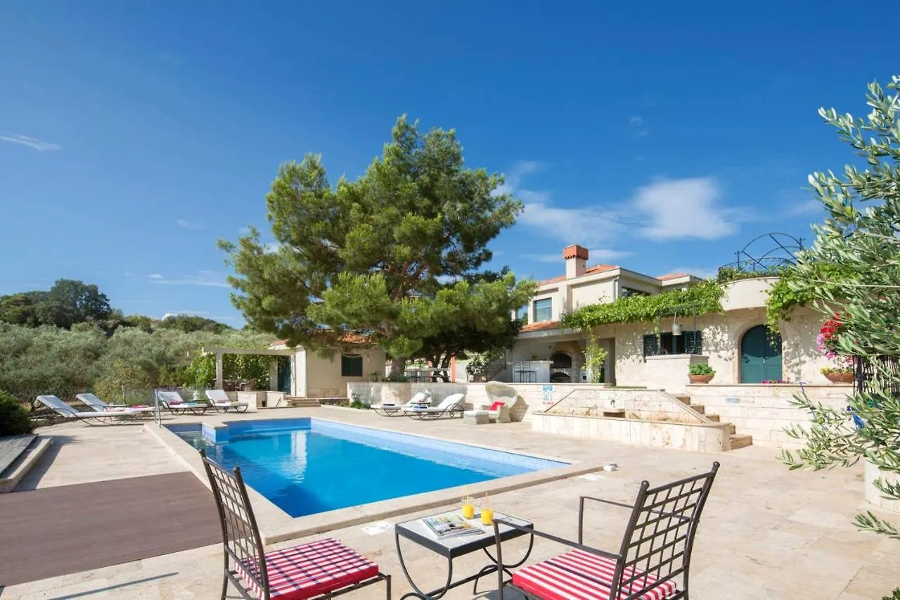 Panoramic Villa Prgomet: Sea View Retreat with Private Pool Plano